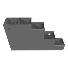 Wall Mount Cable Tie Organizer Rack [5 Compartments] (Durham)