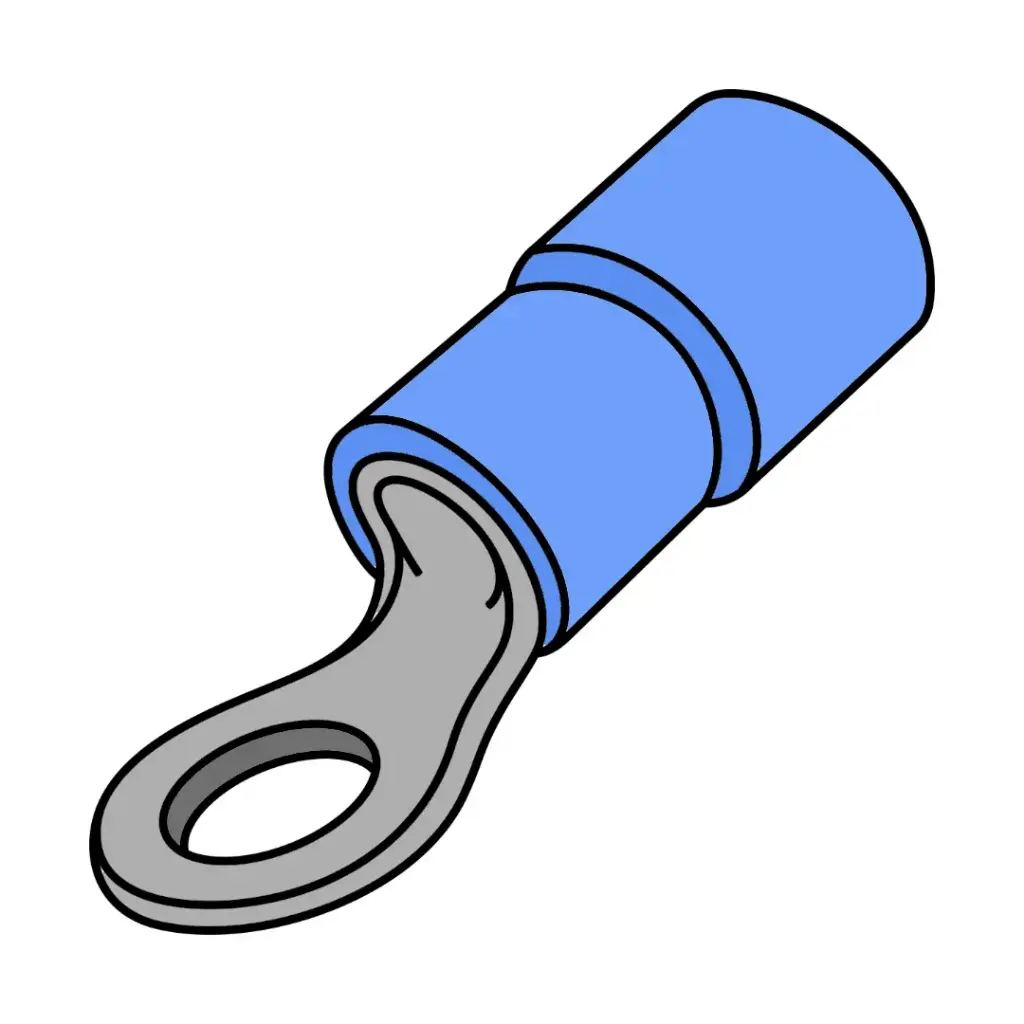 6 GA. Nylon 3/8" Ring Connector