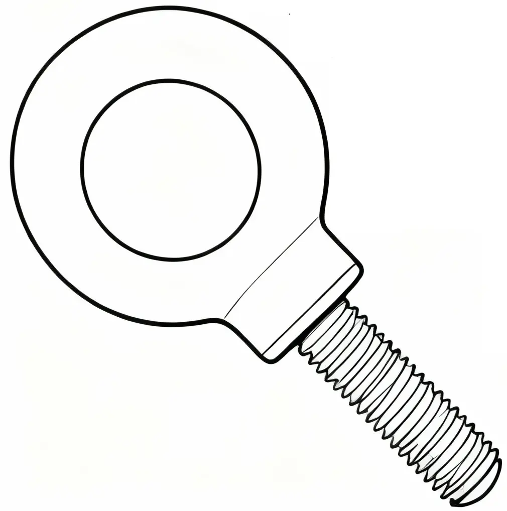 M14-2.0 X 41.1mm Shouldered Machine Lifting Eye Bolt Forged Steel Plain