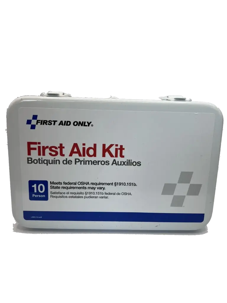 10 Person General First Aid Kit Steel