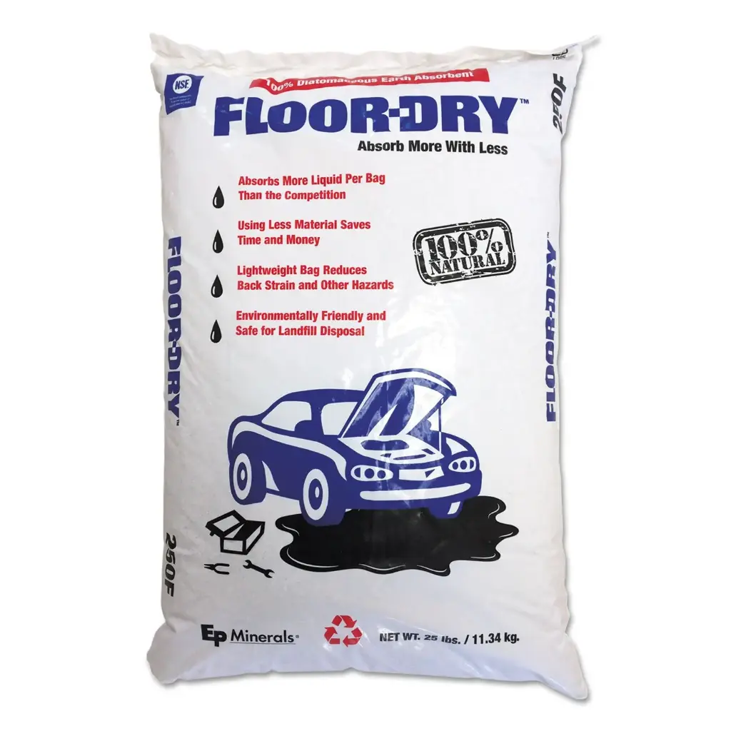 Floor-Dry 25Lb Bag Diatomaceous Earth Granular Absorbent