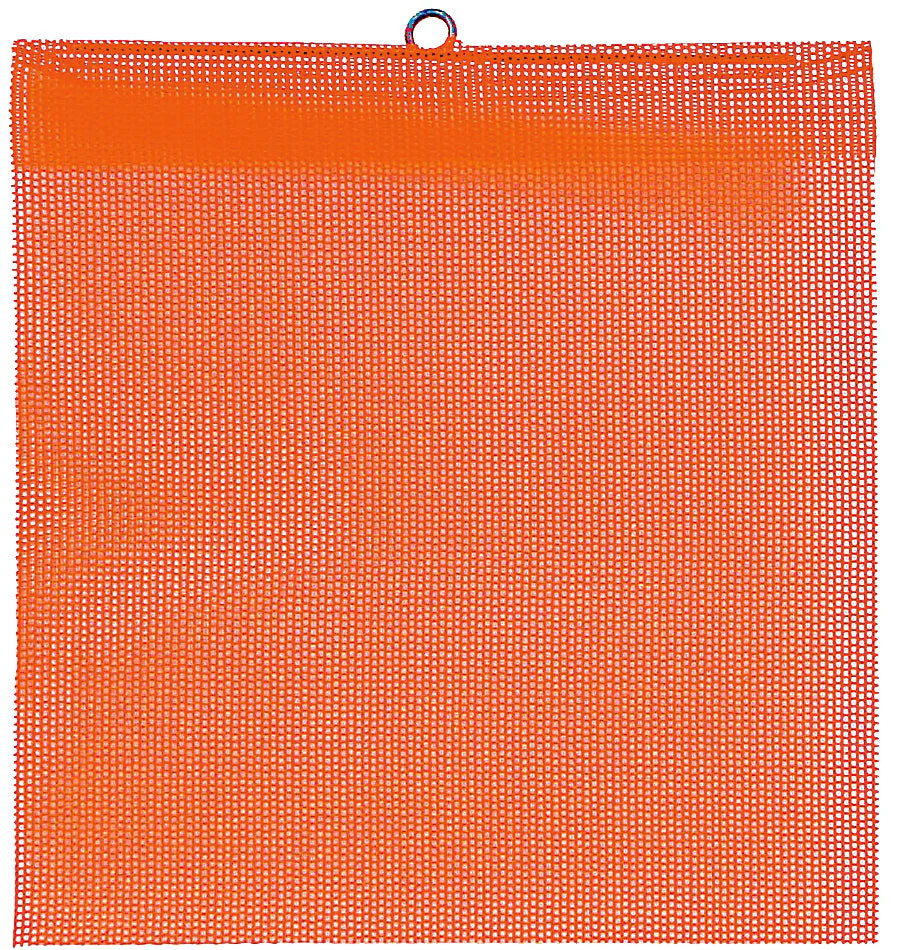 18″ x 18″ Fluorescent Orange Mesh Whip Warning Flag W/Wire Loop