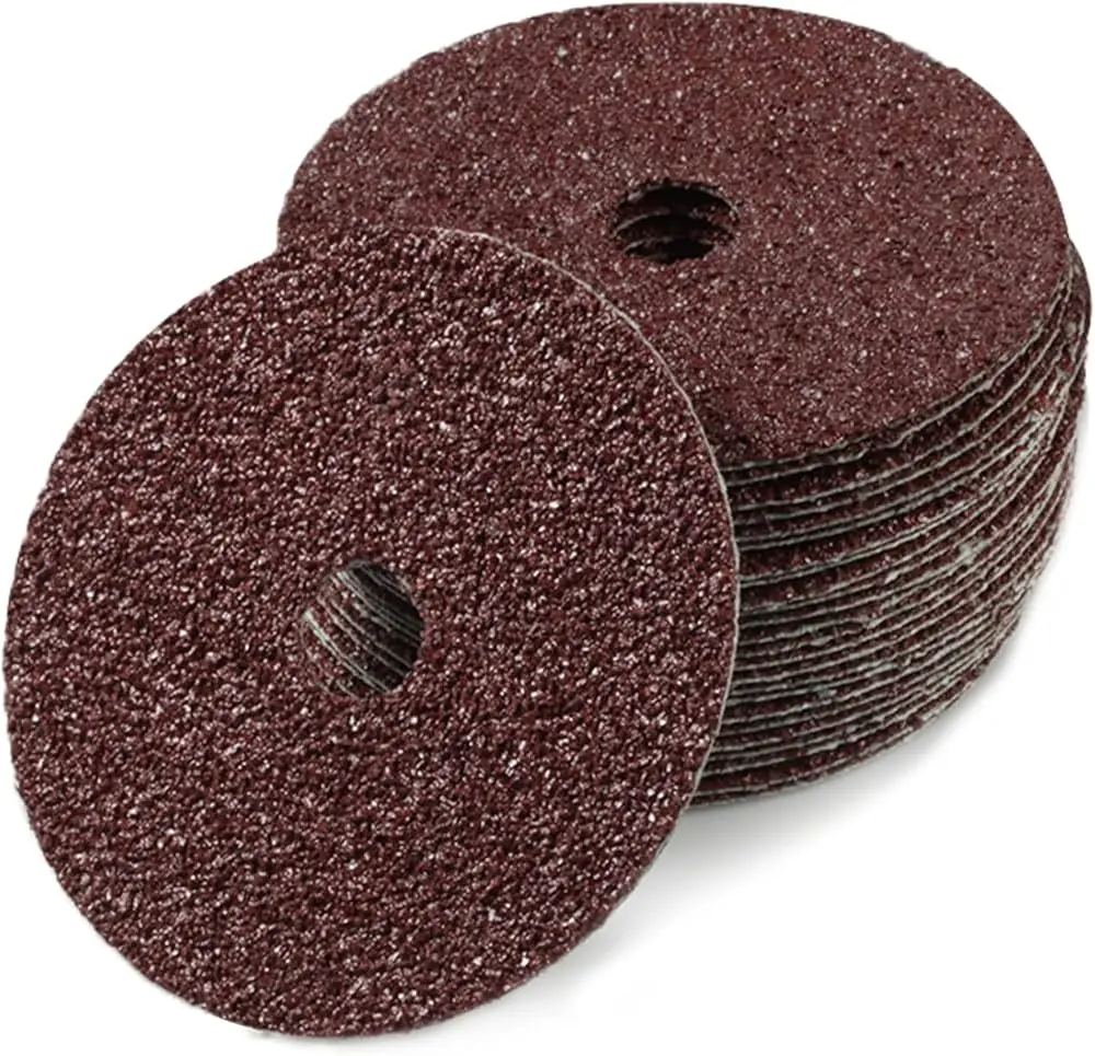 4-1/2" X 7/8" X 16 Grit Resin Fiber Sanding Disc Aluminum Oxide (USA)