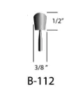 3/8" X 3/8" X 1/8" Shank [Shape B122] Mounted Point (Flexovit USA) Max RPM 61,650