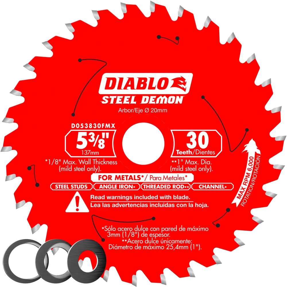5-3/8" X 20mm X 30 Tooth Metal Cutting Blade (Freud)
