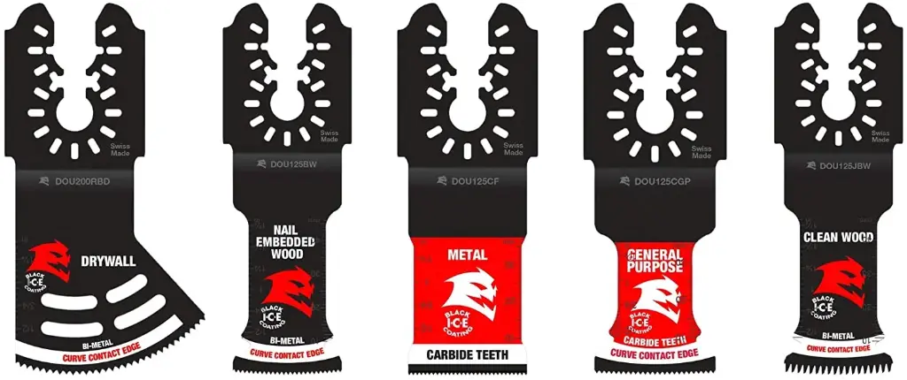 5Pc Variety Oscillating Blade Set [Carbide Tooth/Universal Fit] (Diablo)