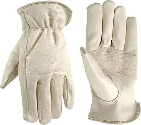 3X-Large Reinforced Palm Drivers Glove Cowhide [Keystone Thumb/Shirred Wrist] (Wells Lamont)