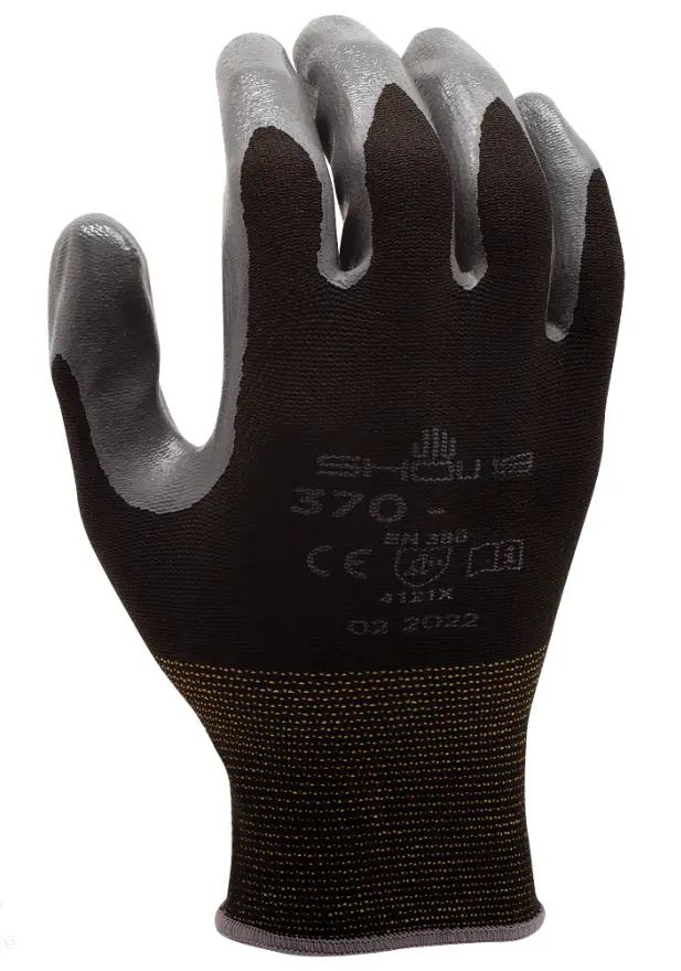 Dozen Medium Black 370 Glove (SHOWA/Atlas)