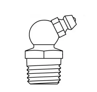 1/4"-18 NPT 65° Grease Zerk