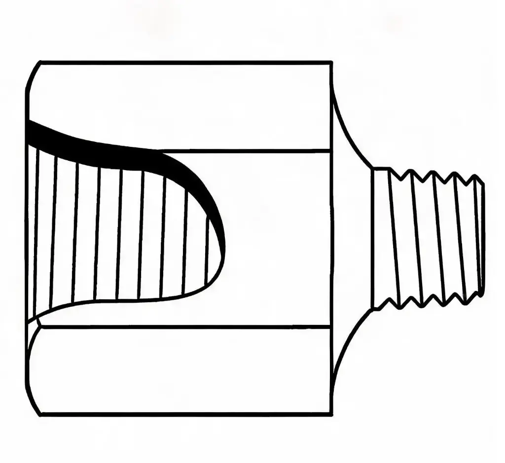 1/8" NPT Female to 1/4"-28 Male Grease Zerk Adapter
