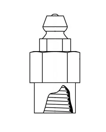1/8"-27 NPT Female Straight Grease Zerk