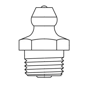 1/4"-28 Straight Grease Zerk (Alemite)