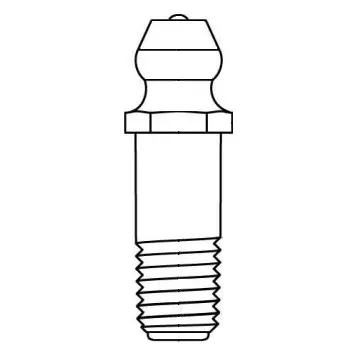 1/8"-27 NPT X 1-1/4" Straight Long Grease Zerk