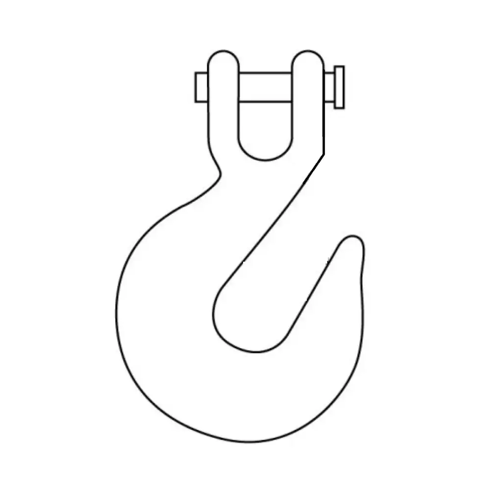 3/8" Clevis Slip Hook G63 [WITHOUT LATCH] (USA)
