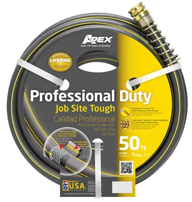 3/4" X 50Ft Contractor Garden Hose (Black)