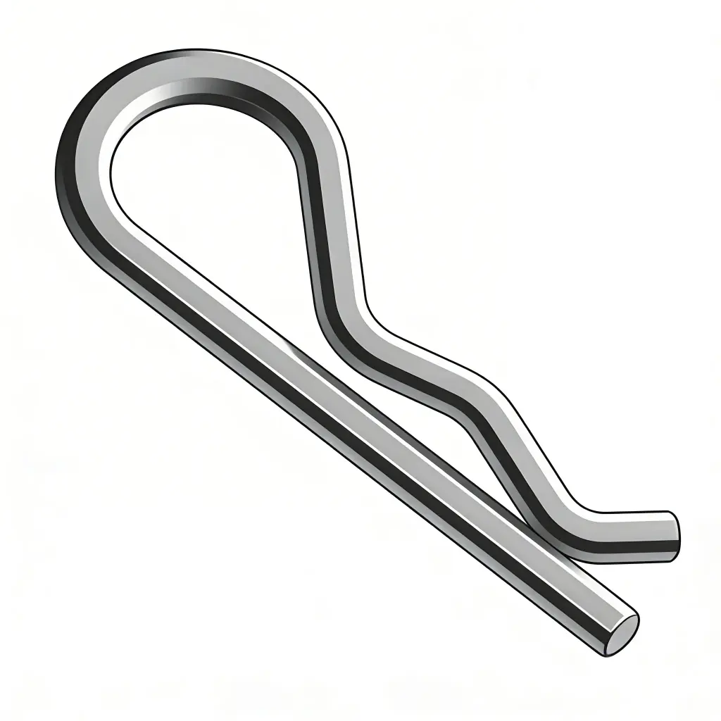 3/16 (.177) X 3-3/4" Hitch Pin Clip ZP