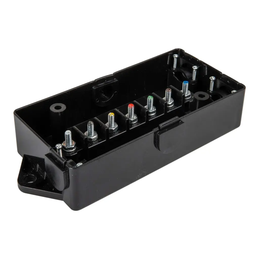7-Way Junction Box W/Colored Studs