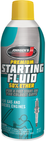 Premium Starting Fluid 50% Ether 10oz. (Johnsen's)