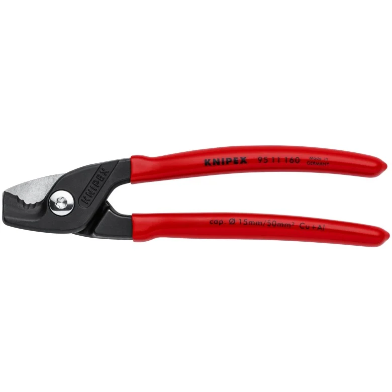 6-1/4" StepCut Cable Shears [1/0 Capacity] (Knipex)