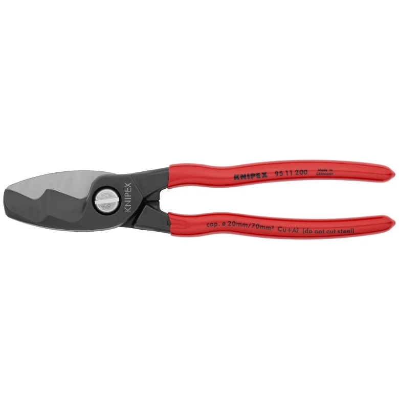 8" Cable Shears Twin Cut Edge (Knipex)