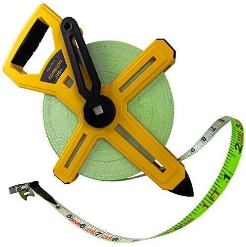 300Ft. Tape Measure Reel Inch/Engineers (Komelon)