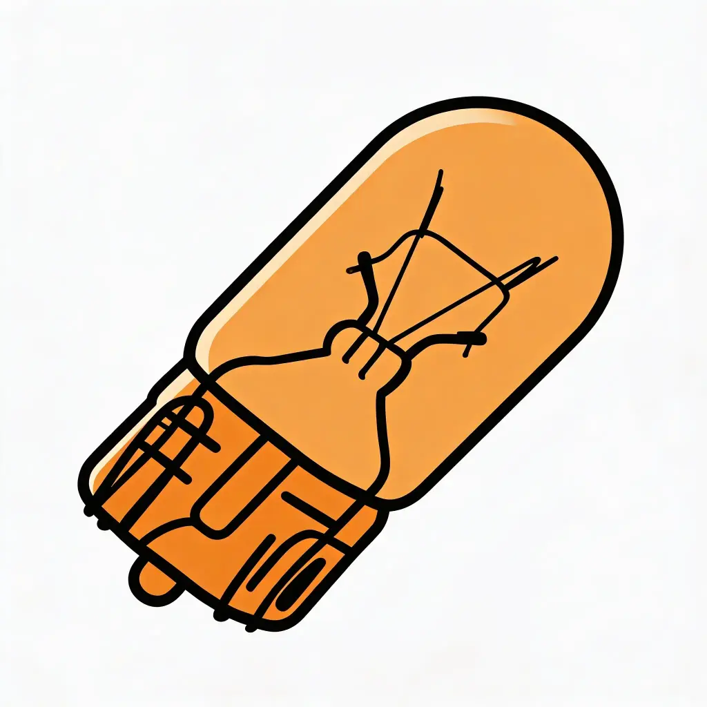 194NA Mini Amber Light Bulb