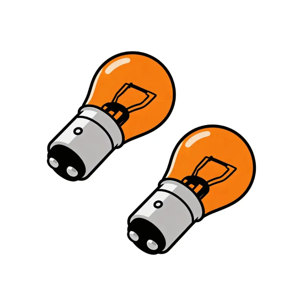 2Pk 2357NALL Longer Life Amber Mini Light Bulb