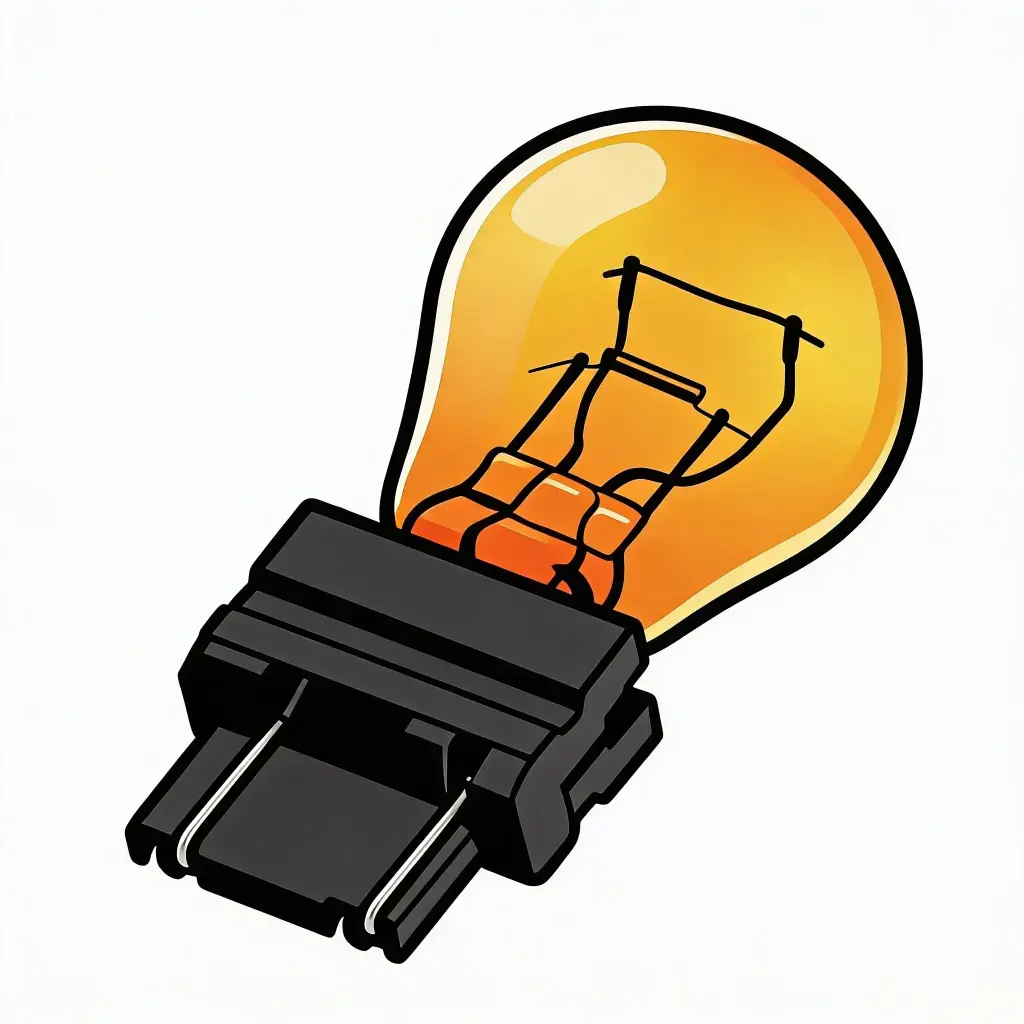 3357NA Longer Life Amber Light Bulb