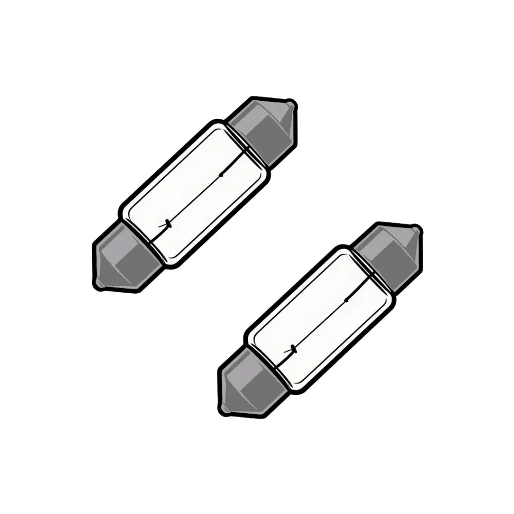 2Pk DE3423 Longer Life Mini Bulb