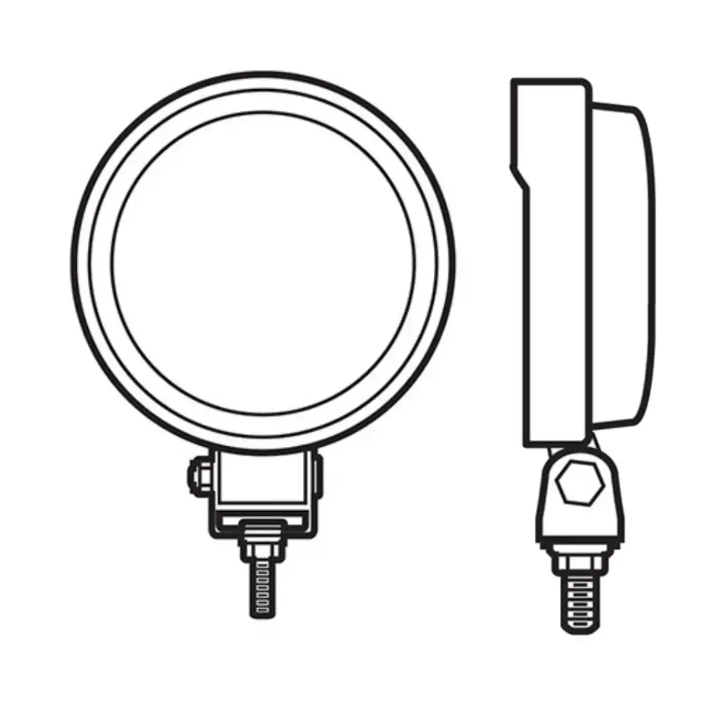 4" Round 10,000 Lumen 120W Spot/Flood Light 12/24V