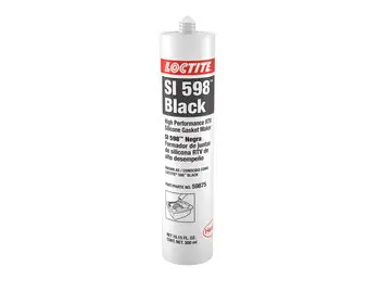 SI 598 Black High Performance RTV Silicone Gasket Maker [300ml Caulking Cartridge] (Loctite)