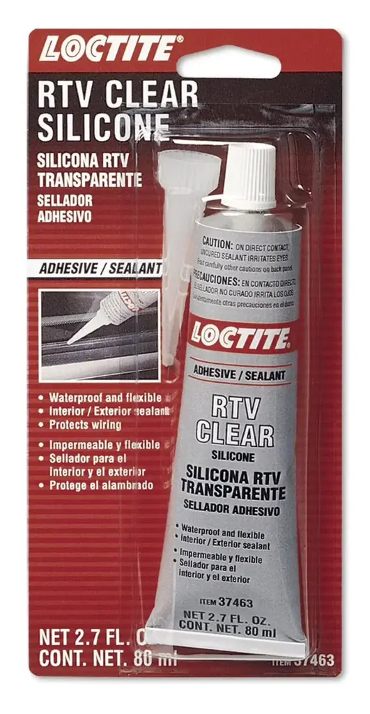 RTV Clear Silicone Adhesive/Sealant 80ml (Loctite)
