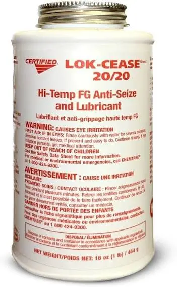 LOK-CEASE 20/20 Hi-Temp FG Anti-Seize & Lubicant (16oz)