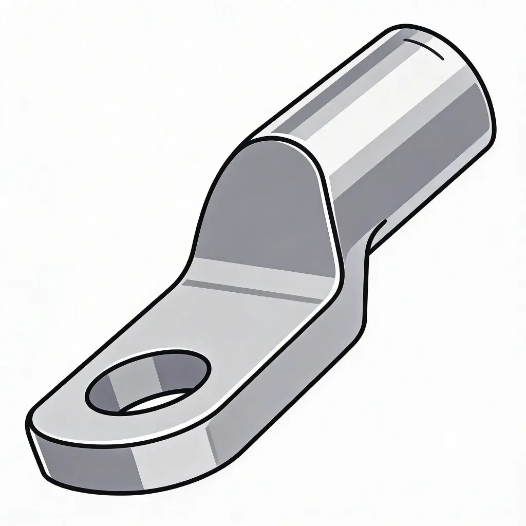 1/0 HD Copper Lug W/1/2" Hole Tin Plated