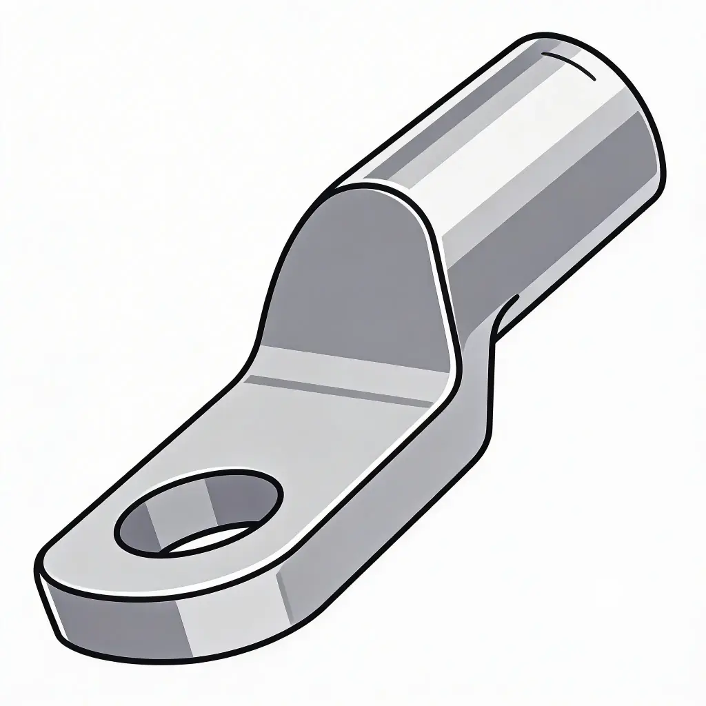 1/0 HD Copper Lug W/3/8" Hole Tin Plated