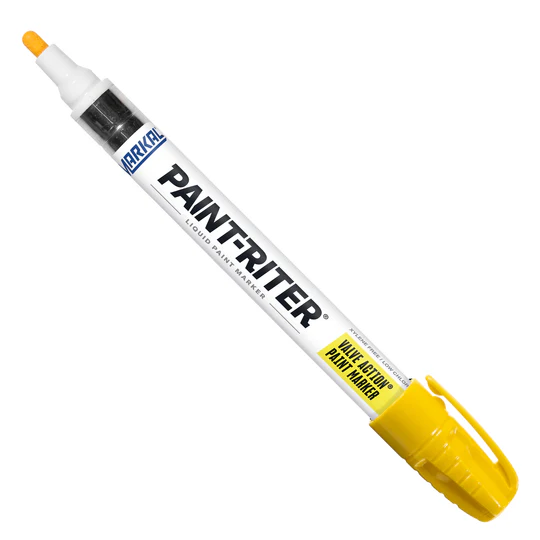 Yellow Valve Action Paint Marker (Markal)