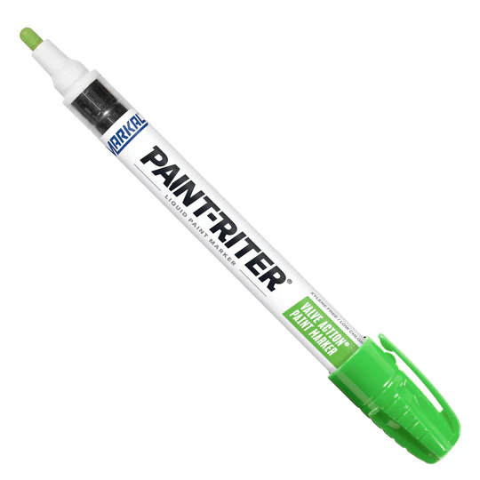 Fluorescent Green Valve Action Paint Marker (Markal)