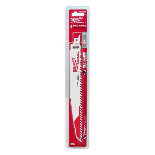 5Pk 9" X 5/8T The AX Sawzall Blade (Milwaukee)