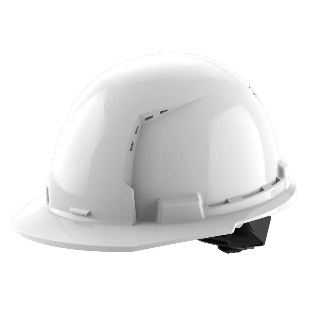 White BOLT Front Brim Ratcheting Hard Hat Cap (Milwaukee)