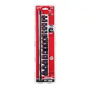 14Pc Metric 3/8" Dr. 6pt Shallow Impact Socket Set W/Rail [7mm-21mm] (Milwaukee)