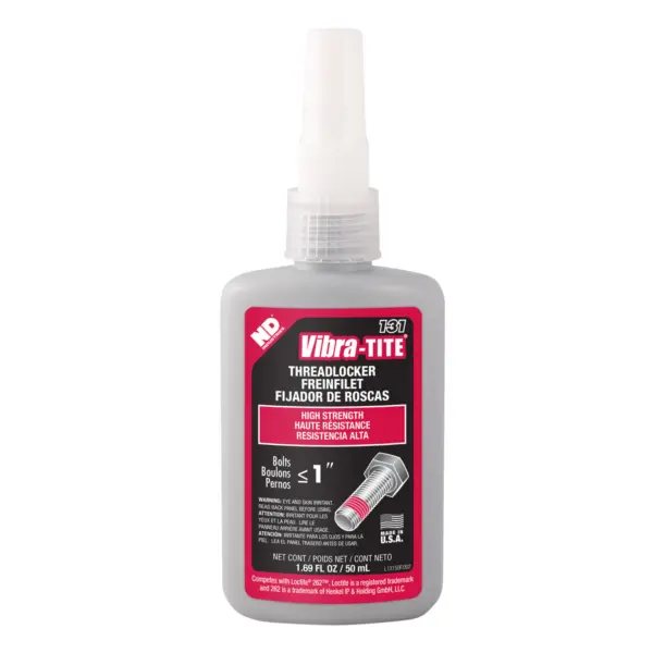Red Threadlocker Permanent Strength 50ml (NDI/Vibra-Tite)