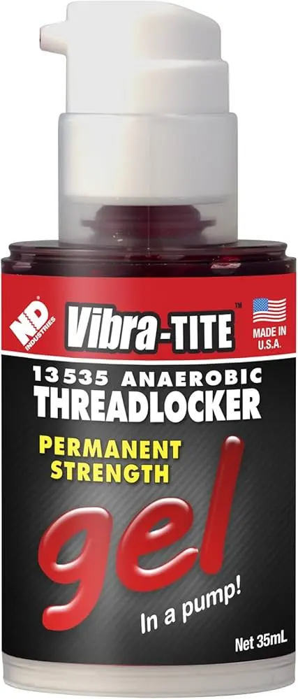 Red Gel Threadlocker Permanent Strength 35ml (Vibra-Tite)
