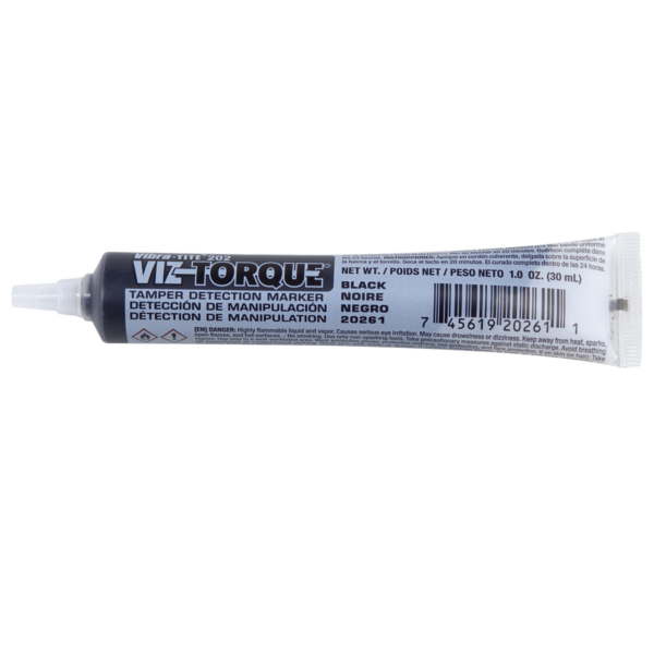 Black Viz-Torque Tamper Detection Marker (Vibra-Tite)
