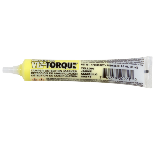 Yellow Viz-Torque Tamper Detection Marker (Vibra-Tite)