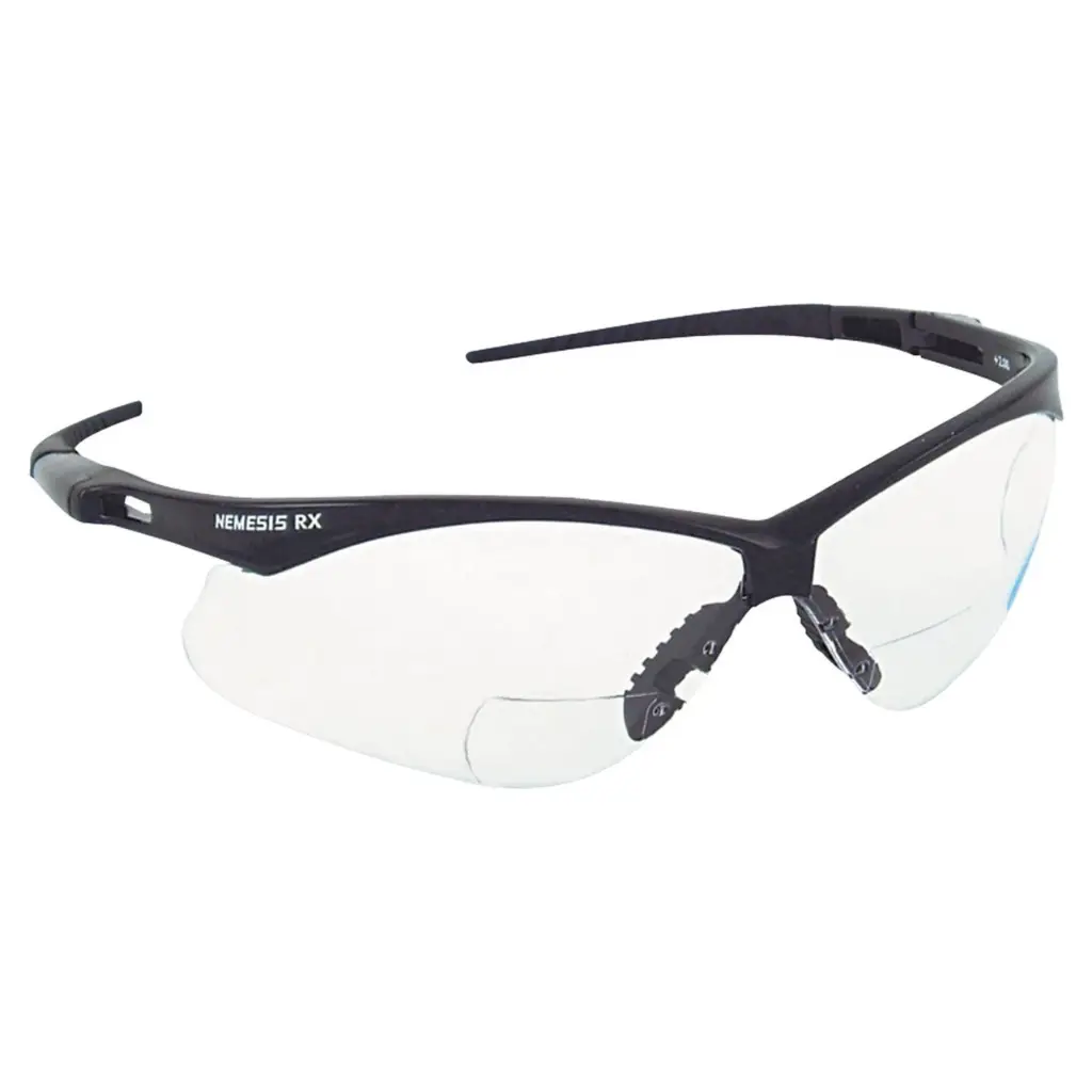 +1.5 RX Clear Cheater Safety Glasses (Jackson) Nemesis