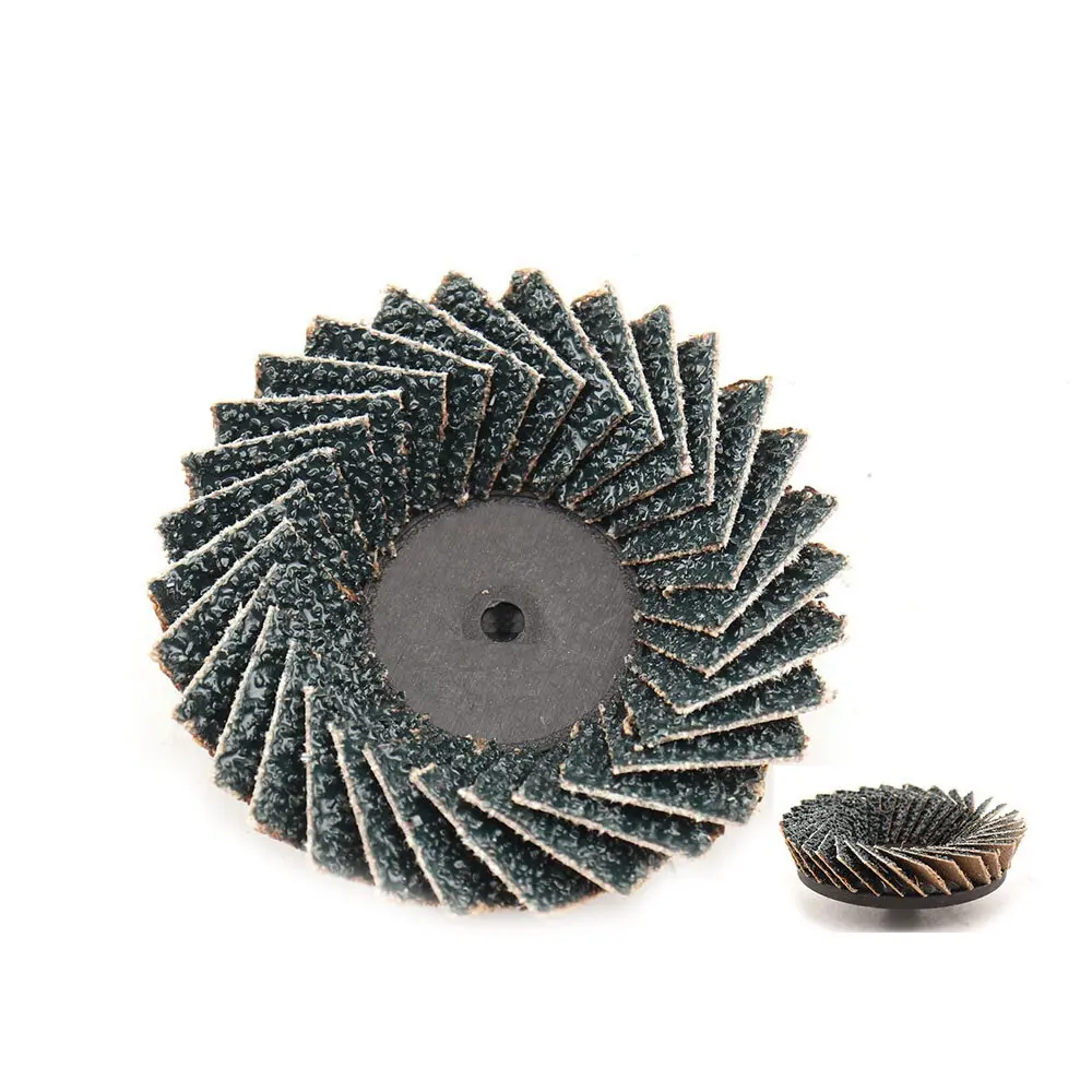 3" Roloc Cupped Flap Disc 40 Grit Zirconia [81-6100]