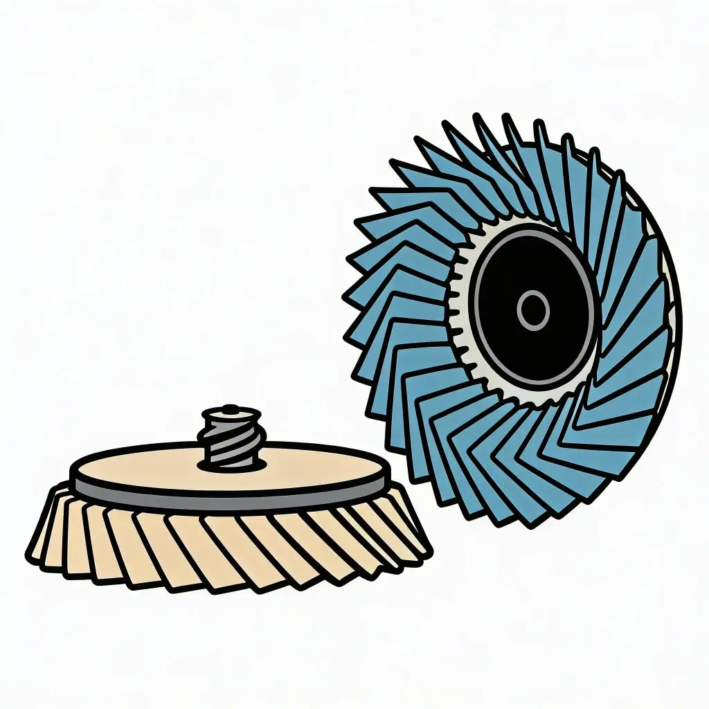 2" Roloc Cupped Flap Disc 40 Grit Zirconia