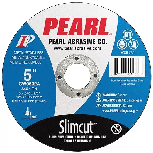 5" X .040 X 7/8" Slimcut 40 Cut Off Wheel Type 1 (Pearl)