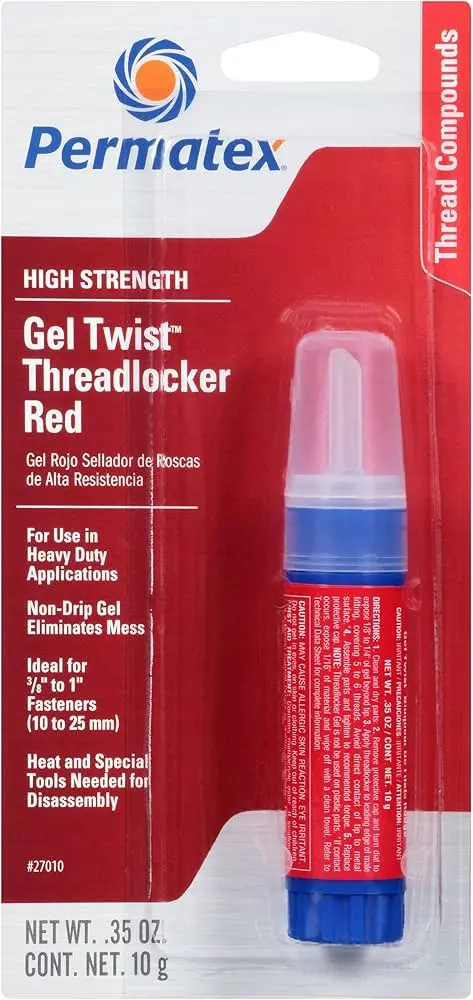Red Threadlocker Gel [.35oz/10g] (Permatex)