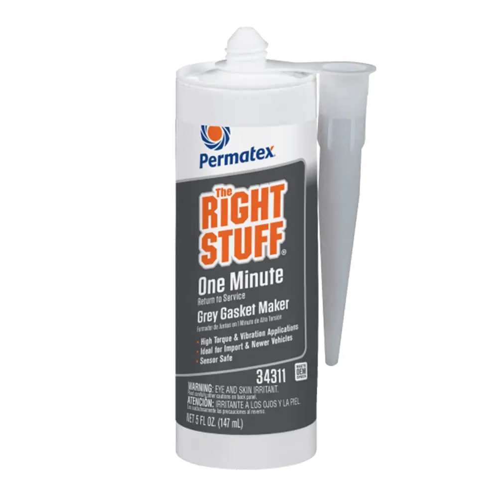 Gray Gasket Maker "The Right Stuff" [5oz Caulking Tube] (Permatex)